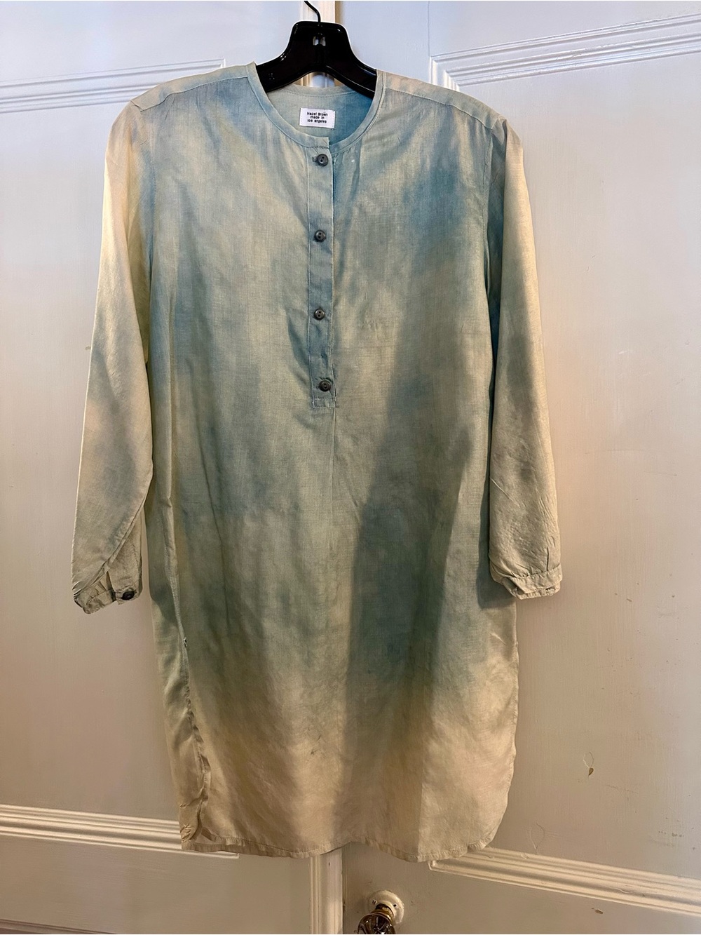 Light Blue Ombre Long-Sleeve Tunic